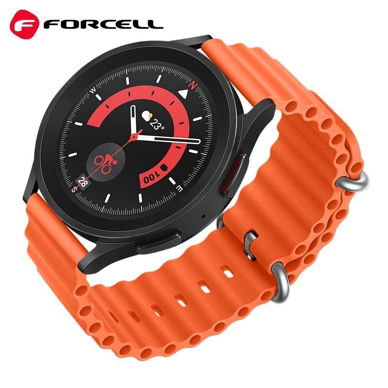 Forcell F-Design FS01 Orange цена и информация | Išmaniųjų laikrodžių ir apyrankių priedai | pigu.lt