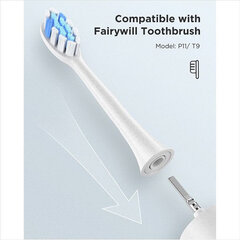 Toothbrush tips Fairywill FW-PW12 (white) цена и информация | Насадки для электрических зубных щеток | pigu.lt