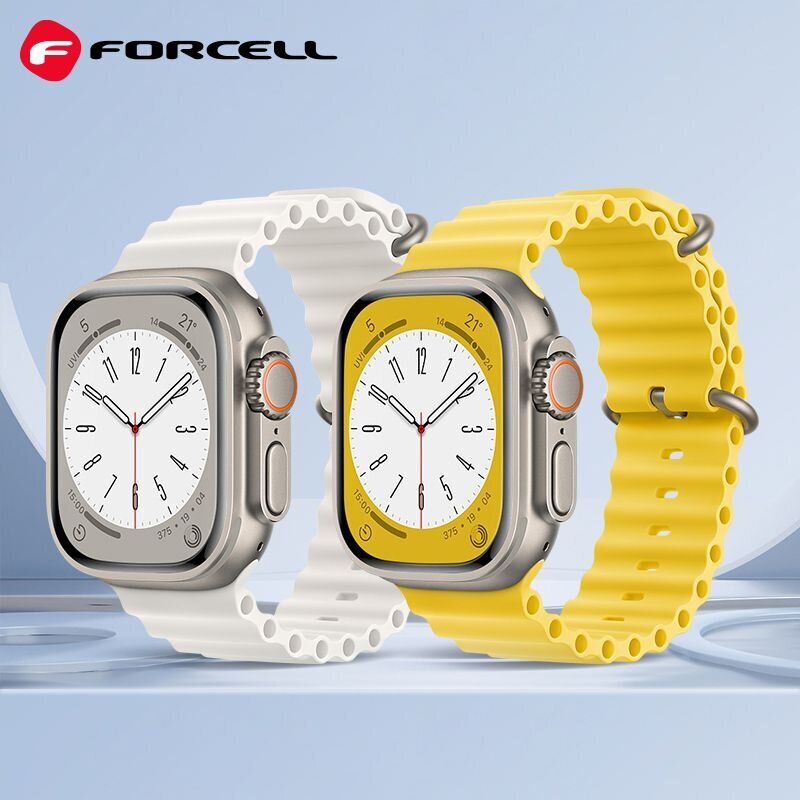 Forcell F-Design FA12 Yellow цена и информация | Išmaniųjų laikrodžių ir apyrankių priedai | pigu.lt