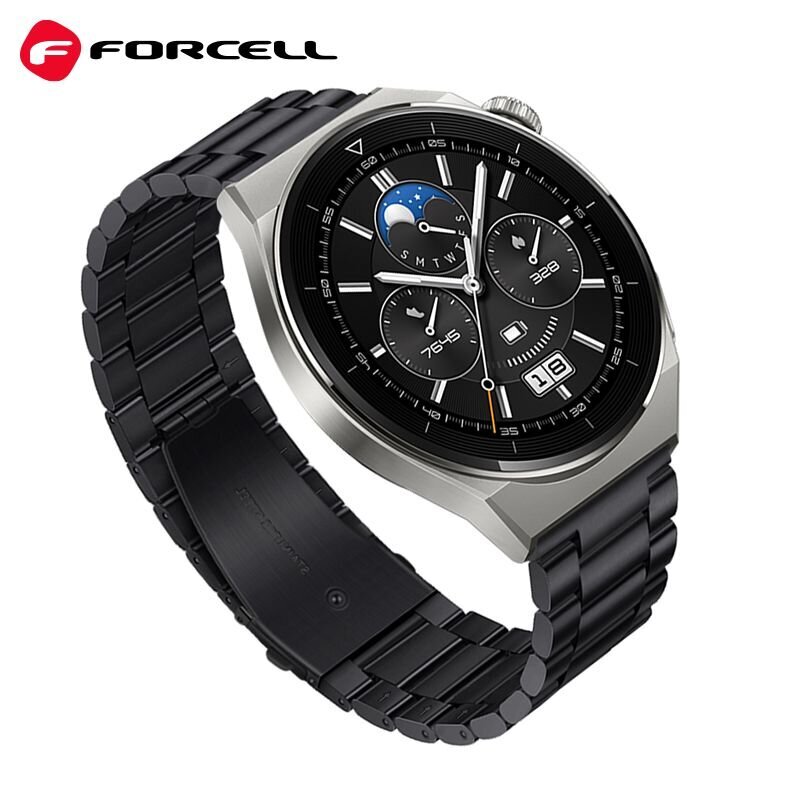 Forcell F-Design FS06 Black цена и информация | Išmaniųjų laikrodžių ir apyrankių priedai | pigu.lt