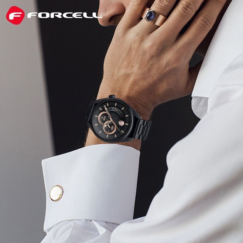 Forcell F-Design FS06 Black kaina ir informacija | Išmaniųjų laikrodžių ir apyrankių priedai | pigu.lt