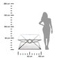 Kavos staliukas Diamanto Silver, pilka kaina ir informacija | Kavos staliukai | pigu.lt