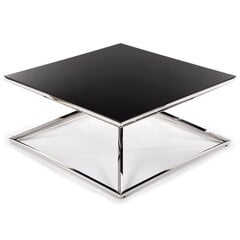 Кофейный столик Diamanto Silver Black 100 цена и информация | Журнальные столики | pigu.lt