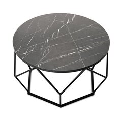 Кофейный столик Diamond 70 см MARMUR черный цена и информация | Журнальные столики | pigu.lt