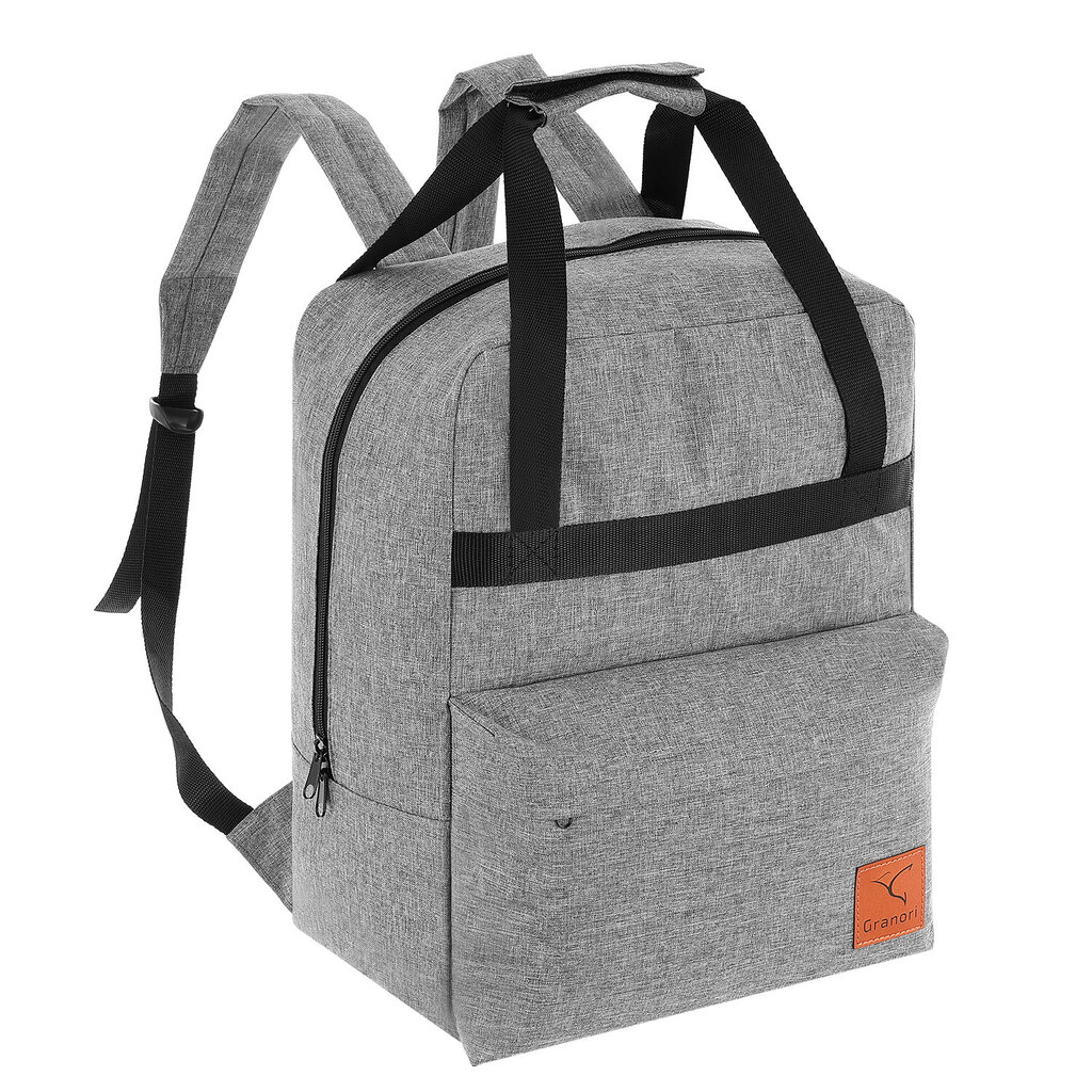 Rankinio bagažo kuprinė, 40x30x20 cm, pilka kaina ir informacija | Kuprinės ir krepšiai | pigu.lt