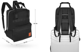 Rankinio bagažo kuprinė, 40x30x20 cm, juoda kaina ir informacija | Kuprinės ir krepšiai | pigu.lt