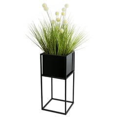 Modernus gėlių stovas, juodas, 50 cm kaina ir informacija | Gėlių stovai, vazonų laikikliai | pigu.lt