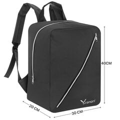 Rankinio bagažo kuprinė Granori, 40x30x20cm, juoda kaina ir informacija | Kuprinės ir krepšiai | pigu.lt