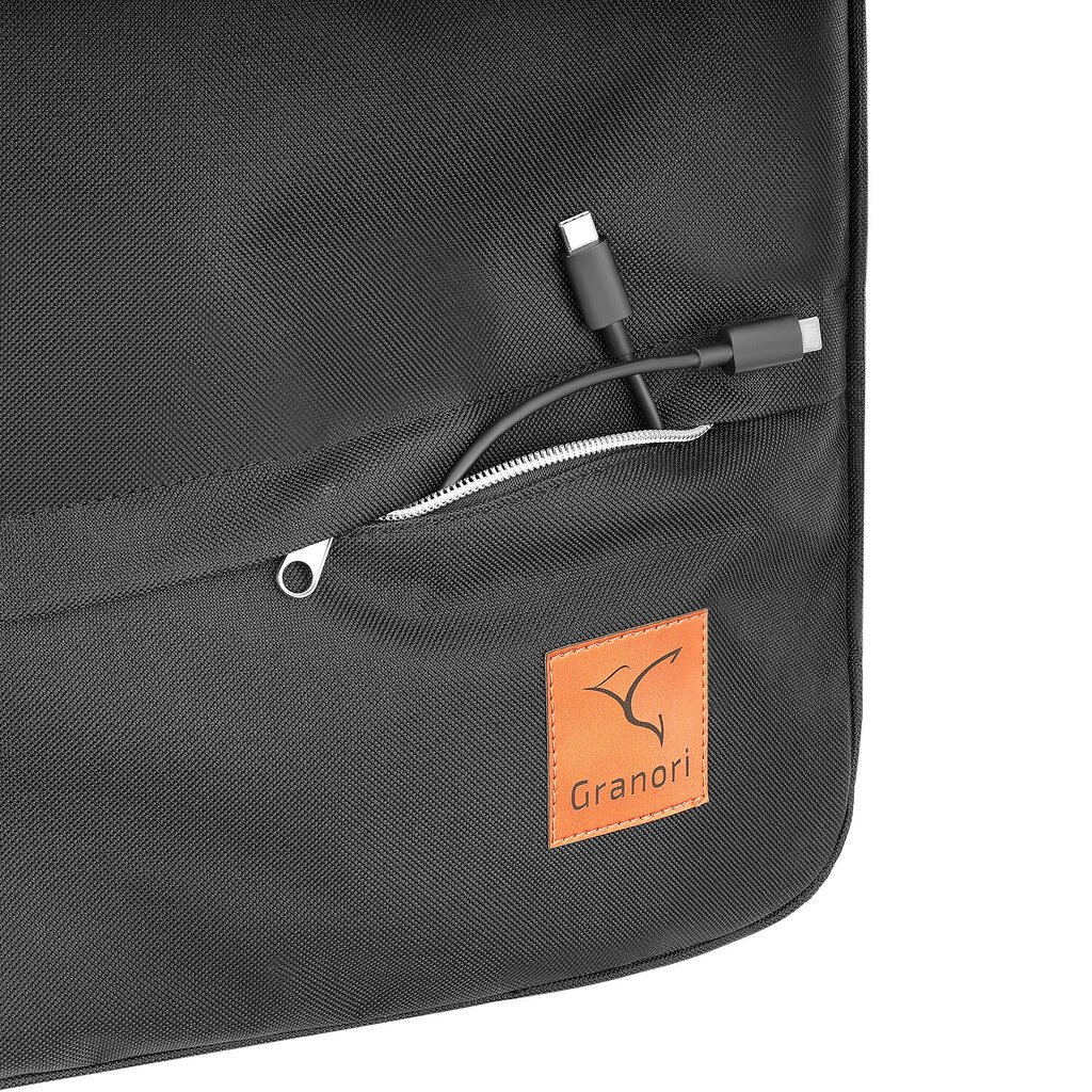 Rankinio bagažo kuprinė Granori, 40x30x20 cm, juoda цена и информация | Kuprinės ir krepšiai | pigu.lt