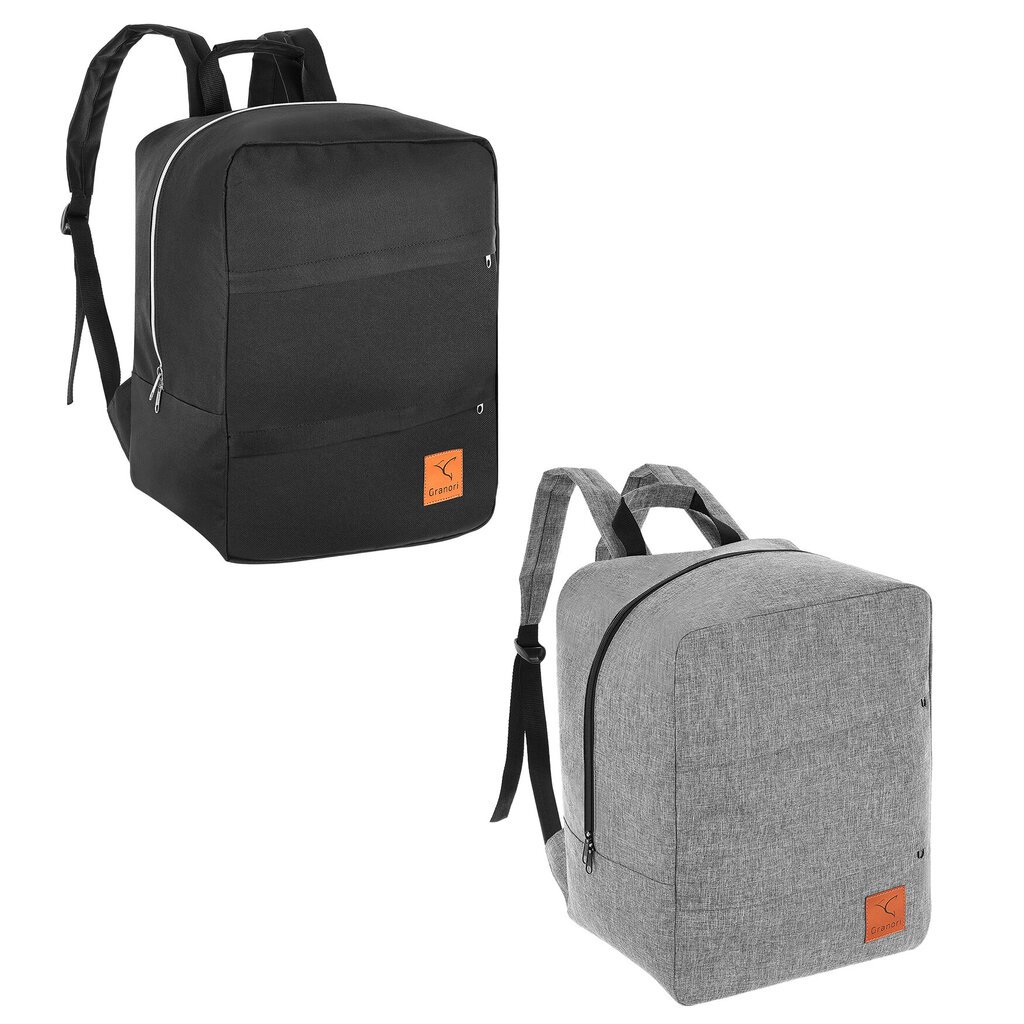 Rankinio bagažo kuprinė Granori, 40x30x20 cm, pilka kaina ir informacija | Kuprinės ir krepšiai | pigu.lt