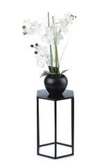 Modernus gėlių stovas, juodas, 40 cm kaina ir informacija | Gėlių stovai, vazonų laikikliai | pigu.lt