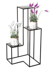 Modernus gėlių stovas, juodas, 85 cm kaina ir informacija | Gėlių stovai, vazonų laikikliai | pigu.lt