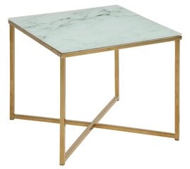 Столик Falchetto Gold Marble 50x50 см цена и информация | Журнальные столы | pigu.lt