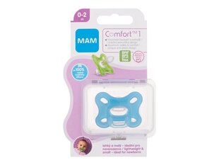 Соска Comfort MAM, синяя, 0-2 месяца, 1 штука цена и информация | Пустышки | pigu.lt