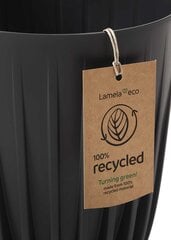 Горшок Stripped ECO recycling черный 39xh46 см цена и информация | Горшки | pigu.lt