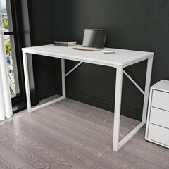 Стол, Асир, 120х60х74 см, белый цена и информация | Компьютерные, письменные столы | pigu.lt
