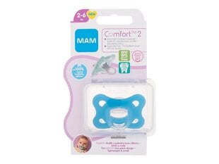 Čiulptukas Comfort MAM, mėlynas, 2-6mėn, 1 vnt kaina ir informacija | Čiulptukai | pigu.lt