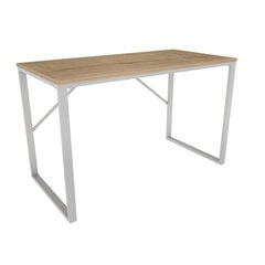 Stalas Asir, 120x60x74 cm, baltas/smėlio spalvos kaina ir informacija | Kompiuteriniai, rašomieji stalai | pigu.lt