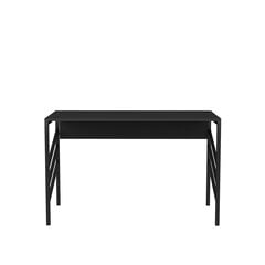 Стол, Асир, 120х60х74,8 см, черный/серый цена и информация | Компьютерные, письменные столы | pigu.lt
