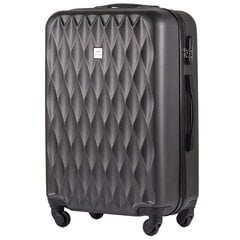 Темно-серый средний чемодан WHITE EAGLE цена и информация | Чемоданы, дорожные сумки  | pigu.lt