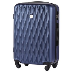 Темно-синий дорожный чемодан среднего размера WHITE EAGLE цена и информация | Чемоданы, дорожные сумки | pigu.lt