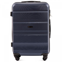 Темно-синий дорожный чемодан LOVEBIRD среднего размера цена и информация | Чемоданы, дорожные сумки | pigu.lt