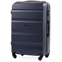 Темно-синий большой чемодан LOVEBIRD цена и информация | Чемоданы, дорожные сумки | pigu.lt