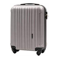 Vidutinis lagaminas Wings Flamingo, M, sidabrinis kaina ir informacija | Lagaminai, kelioniniai krepšiai | pigu.lt