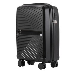 Черный чемодан для ручной клади DURALUXE+ цена и информация | Чемоданы, дорожные сумки  | pigu.lt