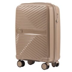 Mažas lagaminas Wings Duraluxe+, S, šviesiai rudas kaina ir informacija | Lagaminai, kelioniniai krepšiai | pigu.lt