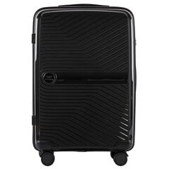 Vidutinis lagaminas Wings Duraluxe+, M, juodas kaina ir informacija | Lagaminai, kelioniniai krepšiai | pigu.lt