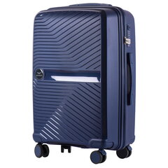 Vidutinis lagaminas Wings Duraluxe+, M, mėlynas kaina ir informacija | Lagaminai, kelioniniai krepšiai | pigu.lt