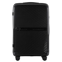 Черный большой чемодан DURALUXE+ цена и информация | Чемоданы, дорожные сумки  | pigu.lt
