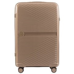 Didelis lagaminas Wings Duraluxe+, L, šviesiai rudas kaina ir informacija | Lagaminai, kelioniniai krepšiai | pigu.lt