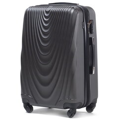 Темно-серый средний чемодан FALCON цена и информация | Чемоданы, дорожные сумки  | pigu.lt