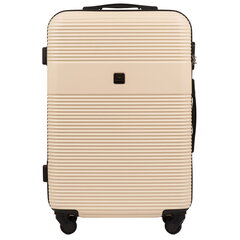 Vidutinis lagaminas Wings Finch, M, smėlio sp. kaina ir informacija | Lagaminai, kelioniniai krepšiai | pigu.lt