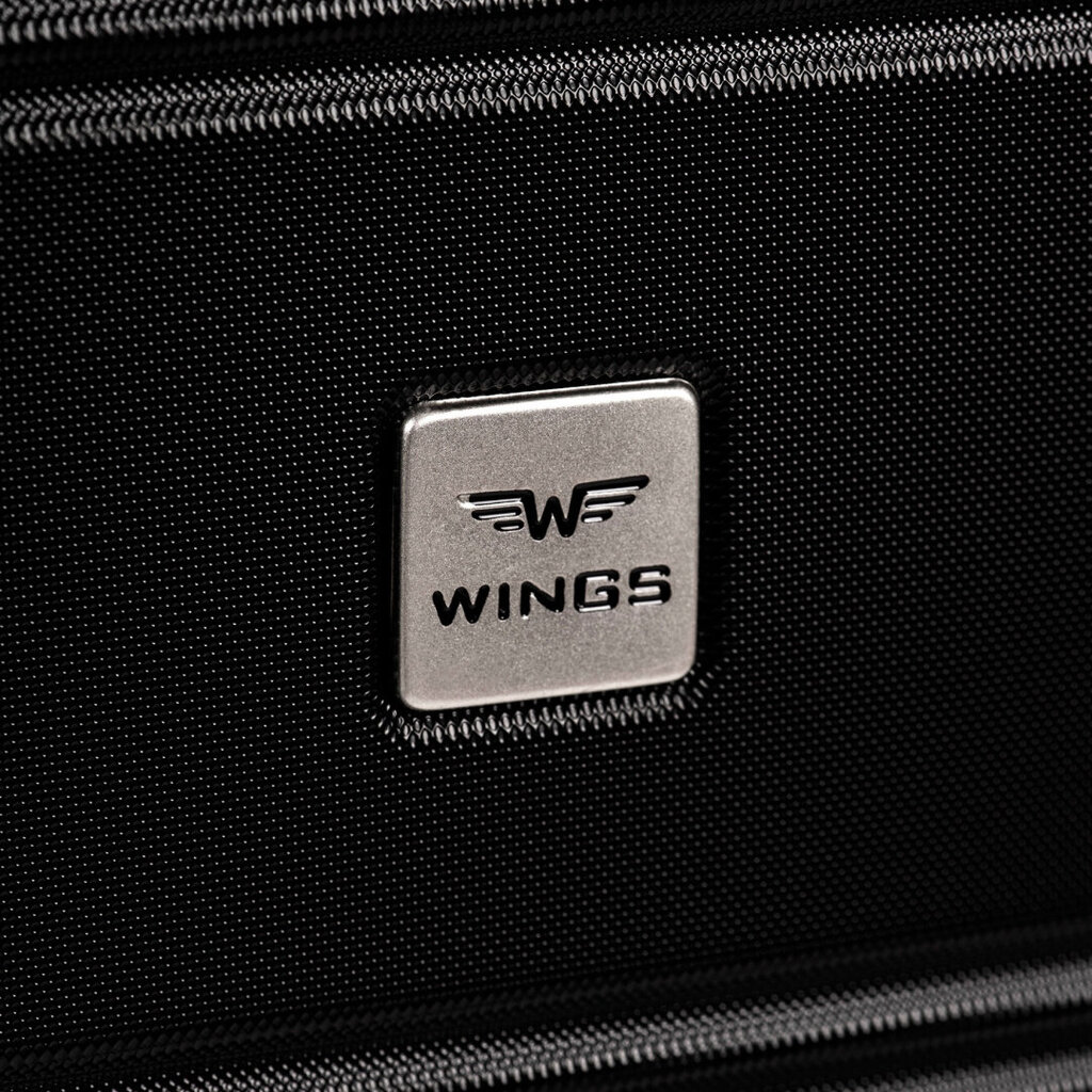 Didelis lagaminas Wings Finch, L, juodas kaina ir informacija | Lagaminai, kelioniniai krepšiai | pigu.lt