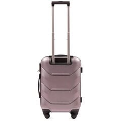 Mažas lagaminas Wings Peacock, S, šviesiai rožinis kaina ir informacija | Lagaminai, kelioniniai krepšiai | pigu.lt