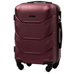 Mažas lagaminas Wings Peacock, S, tamsiai raudonas kaina ir informacija | Lagaminai, kelioniniai krepšiai | pigu.lt
