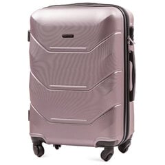 Vidutinis lagaminas Wings Peacock, M, šviesiai rožinis kaina ir informacija | Lagaminai, kelioniniai krepšiai | pigu.lt