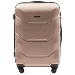 Vidutinis lagaminas Wings Peacock, M, smėlio sp. kaina ir informacija | Lagaminai, kelioniniai krepšiai | pigu.lt