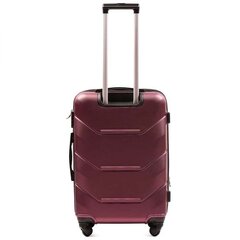 Бордовый средний дорожный чемодан PEACOCK цена и информация | Чемоданы, дорожные сумки  | pigu.lt