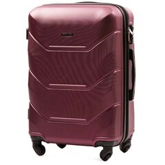 Бордовый средний дорожный чемодан PEACOCK цена и информация | Чемоданы, дорожные сумки  | pigu.lt