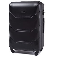 Черный большой чемодан PEACOCK цена и информация | Чемоданы, дорожные сумки  | pigu.lt