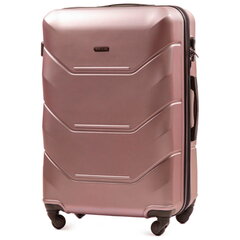 Didelis lagaminas Wings Peacock, L, šviesiai rožinis kaina ir informacija | Lagaminai, kelioniniai krepšiai | pigu.lt