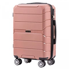 Mažas lagaminas Wings Sparrow, S, šviesiai rožinis kaina ir informacija | Lagaminai, kelioniniai krepšiai | pigu.lt