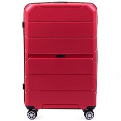 Красный большой чемодан SPARROW цена и информация | Чемоданы, дорожные сумки | pigu.lt