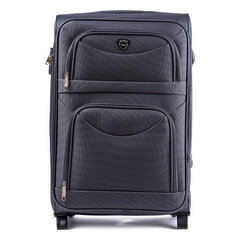 Темно-серый средний чемодан CODURA на 2-х колесах цена и информация | Чемоданы, дорожные сумки  | pigu.lt