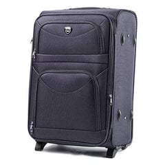 Темно-серый средний чемодан CODURA на 2-х колесах цена и информация | Чемоданы, дорожные сумки  | pigu.lt