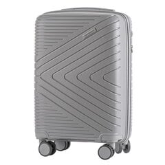 Светло-серый чемодан для ручной клади PRIMROSE цена и информация | Чемоданы, дорожные сумки  | pigu.lt